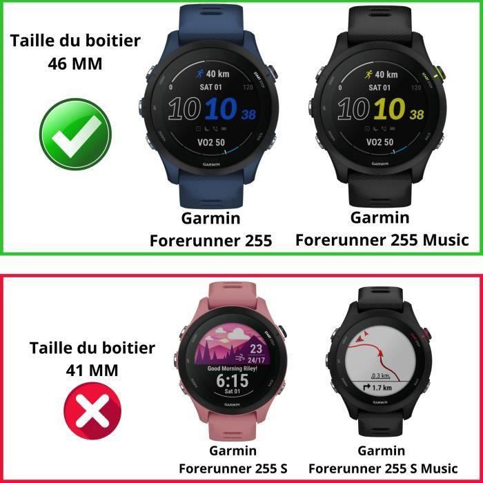 Tempered Glass for Garmin Forerunner 255 - Forerunner 255 Music [Pack of 2] Phonillico® Anti-Scratch Watch Screen Protector
