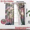 2pcs, 2D FLAT PRINTING Curtains (Without Rod) Blossom Birdcage Modern Print Curtains Durable Polyester Curtains Home Decor