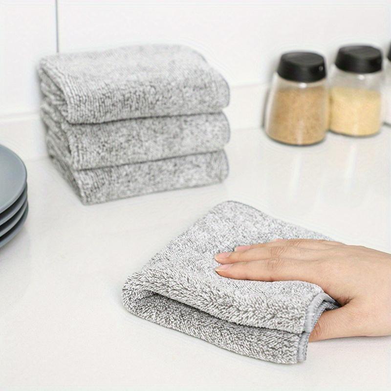 5pcs Dishwashing Towel Cleaning Cloth Dishwashing Cloth Kitchen Dishcloth