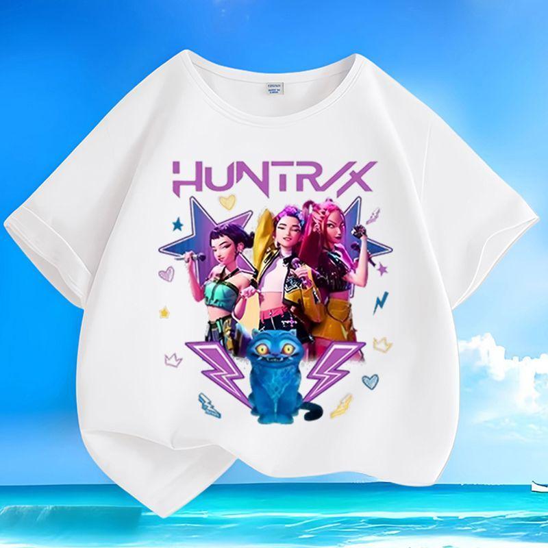 

Girls Loose Top Summer Children s Casual Short-sleeved Pure Cotton T-shirt 100