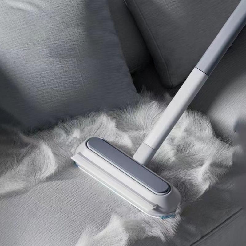 Double Direction Bristle Cleaning Tool Long Handle Design For Effortlessly Pet Hair Pickup On Various Textured Surfaces