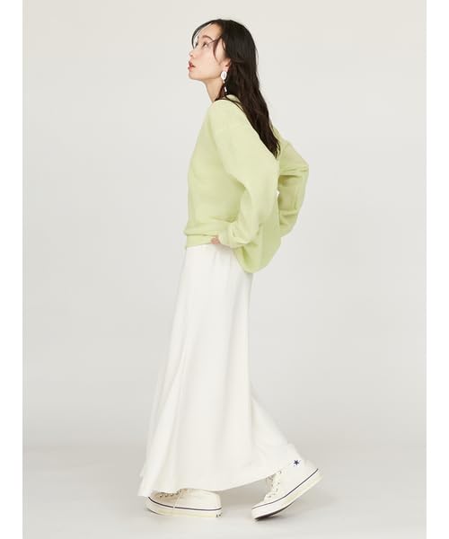 Emi Eco Sheer Knit Free Size Top, 13WNT252040, Women's, Lime,