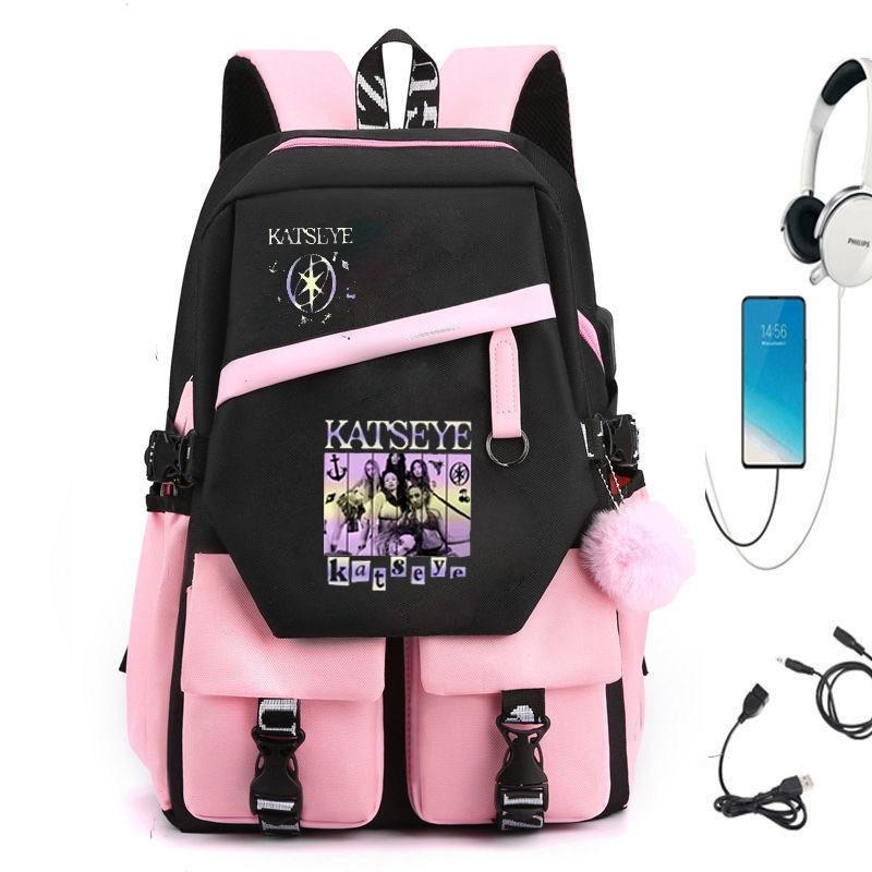 Katseye Music Print USB Charging School