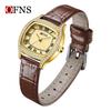 Oufannishi Women's Waterproof Square Fashion Watch, Roman Numerals, Diamond Accents