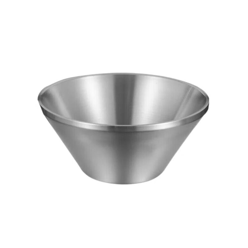 Huihuang Korean 304 Stainless Steel Double-Layer Anti-Scald Bowl
