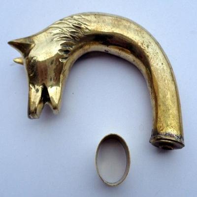Brass Walking Stick Vintage Style Handle Head Designer