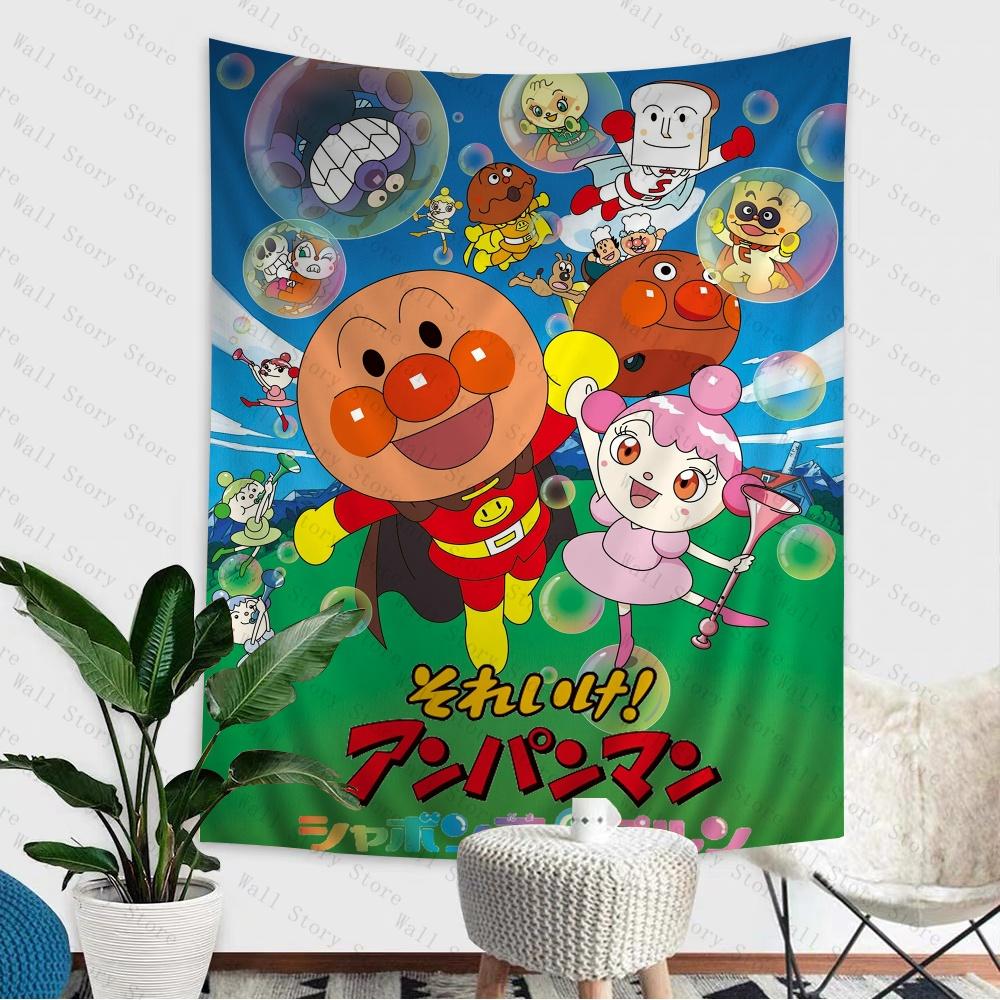 Anpanman Printed Large Wall Tapestry Cheap Hippie Wall Hanging Bohemian Wall Tapestries Mandala Home Decor Bedroom Tapestry