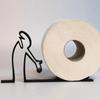 Minimalist and Practical Roll Paper Holder 3D Printing Decoration, Elegant Toilet Paper Holder, Funny and Humorous Tissue Holder