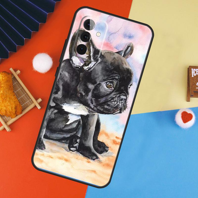 French Bulldog Dog Case For Samsung Galaxy A14 A34 A54 A55 A35 A15 A73 A53 A33 A23 A13 A12 A32 A52 A51 Cover