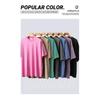 Fashion Russian Style Babushka Doll Print T-shirt Vintage Washed Casual Loose Short Sleeve Streetwear Tops