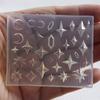 Silicone Resin Mold for Casting Gemstone, Diamond, Star, and Cross Designs Reusable Perfect for DIY Jewelry Making and Crafts Jewelry Casting Supplies