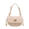 New Saddle Bag 2025 Trendy Mini Pearl Chain Women's Bag Change Simple Lipstick Mobile Phone Bag Shoulder Messenger Bag