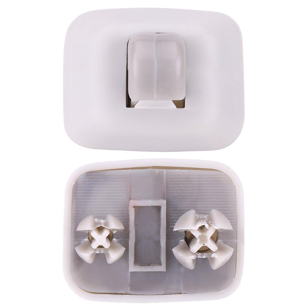 EBTOOLS Car Front Sun Visor Clip 8E0857562A Sun Visor Buckle Plastic Interior Sun Visor