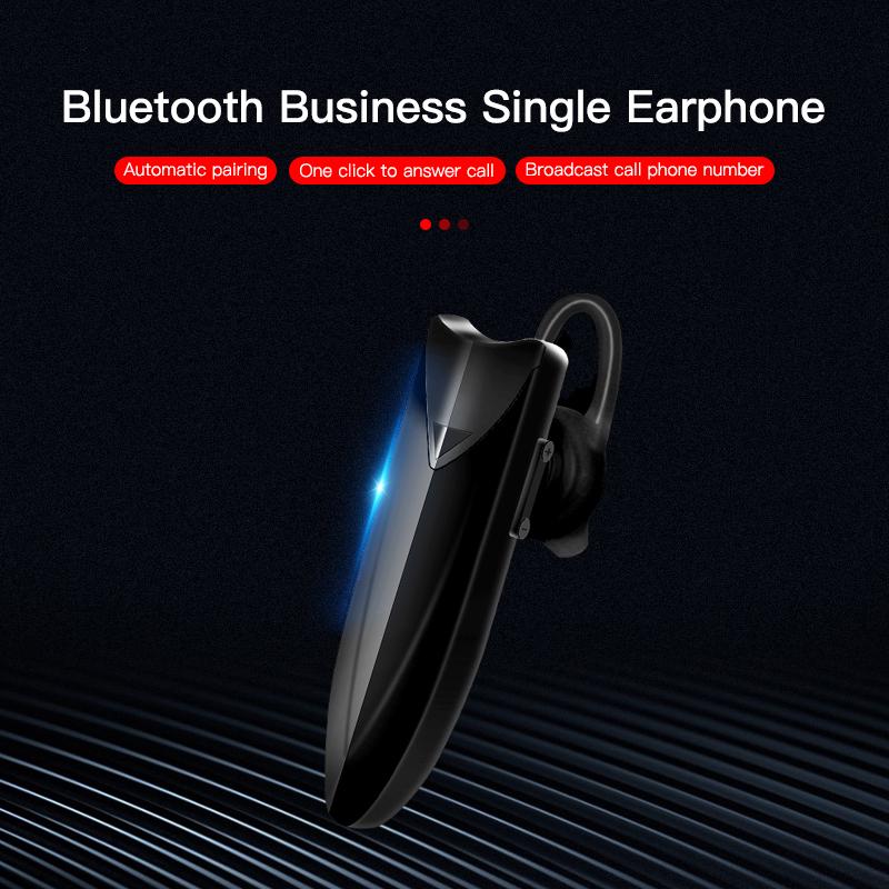 DUODUO 24 Saat İş Bluetooth Kulaklık Araba Bluetooth Kulaklık Eller Serbest mikrofon ile kulak kancası Kablosuz Kulaklık iPhone xiaomi samsung için
