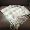 Used  New, Unused  100% Cashmere, Beige-toned Check Pattern, Stole