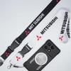 Porte-clés d'identification pour voiture Lanière pour téléphone portable Pour Mitsubishi Outlander Lancer 10 9 ASX RALLIART Eclipse L200