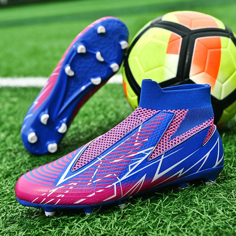 High-top football shoes, boys and girls, students, youth, spikes, F sports shoes, artificial grass competition training shoes