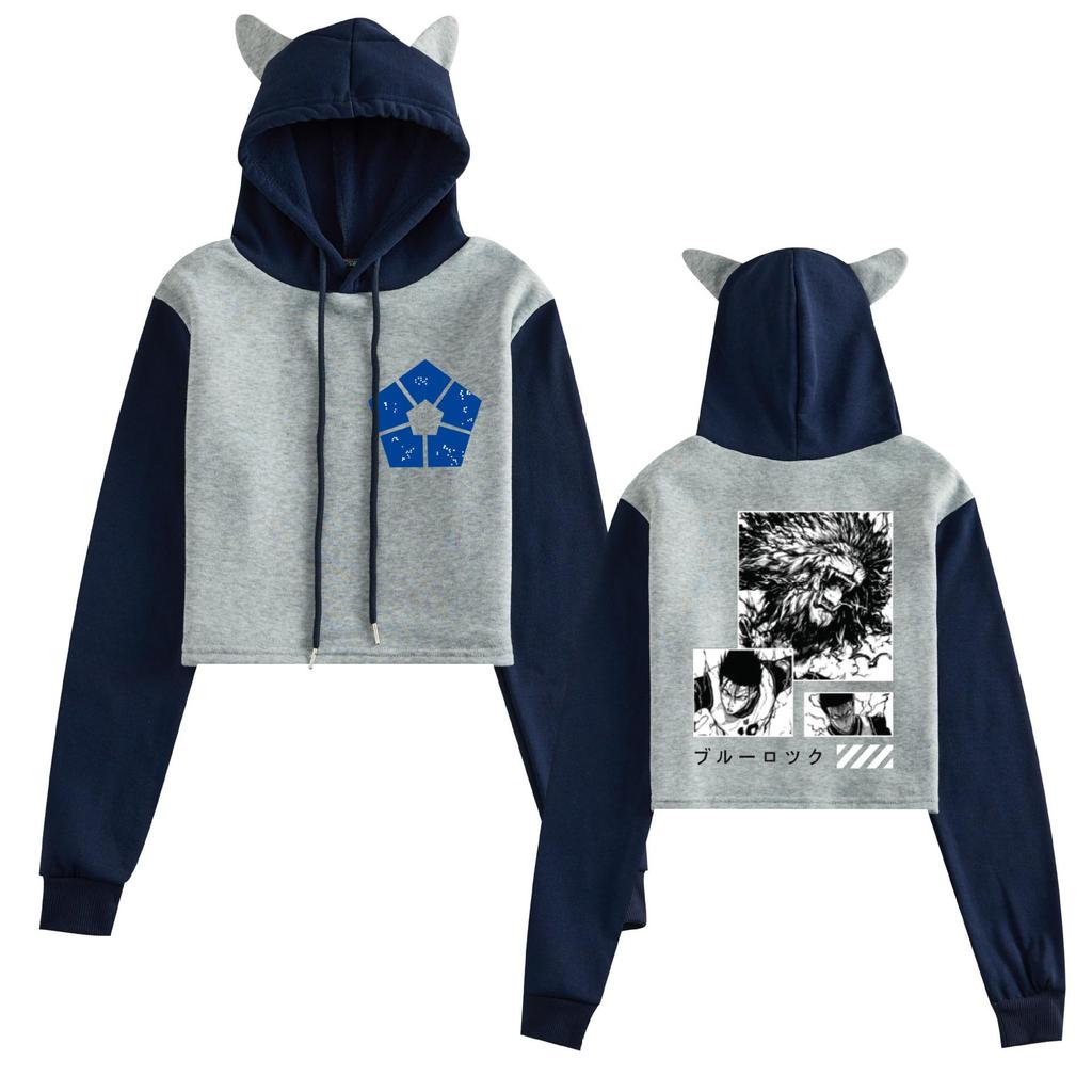 Blue Lock Anime Unisex Fleece Hoodie for Autumn and Winter