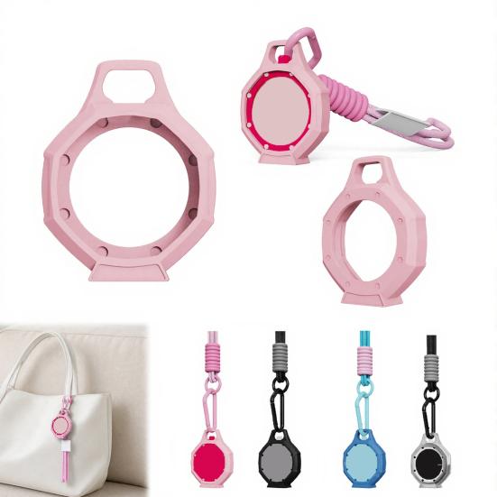 Soft Silicone Watch Protective Case Lightweight Octagonal Bumper Case with Strap
