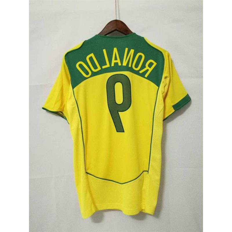 1994-04 Classic Retro Brazilian Jersey No. 9 and No. 10 Ronaldo Jersey Quick-drying Breathable Football Jersey