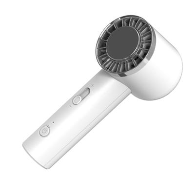 Letní ruční ventilátor Nastavitelný Turbo Mini 2000mAh Baterie Dobíjecí Osobní s Kovovým Tělem pro Cestování Kempování