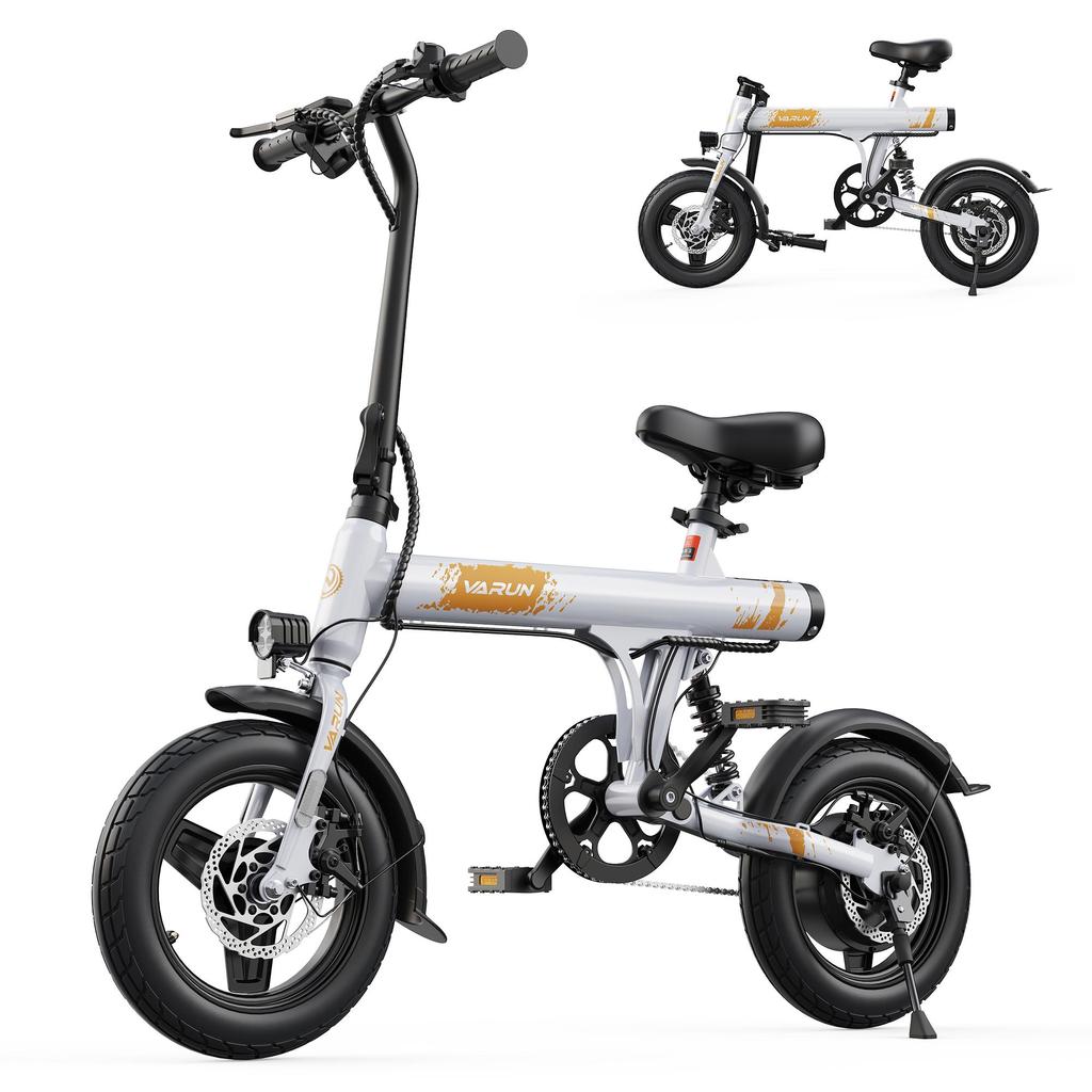 VARUN C14-1 Urban Commuting Folding Electri Bicycle For Unisex 350W Motor 36V7.8AH Battery Convenient E-Bike With Dual Mode Drive