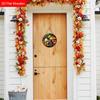 Autumn Harvest Wooden Sign with Fruits and Vegetables Pattern Design - Unique Wall Pediments - Ideal for Front Door, Yard, Porch, Room Decor