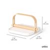 Umbra Paper Napkin Holder White Natural Bellwood [Official] W23×D20×H13cm
