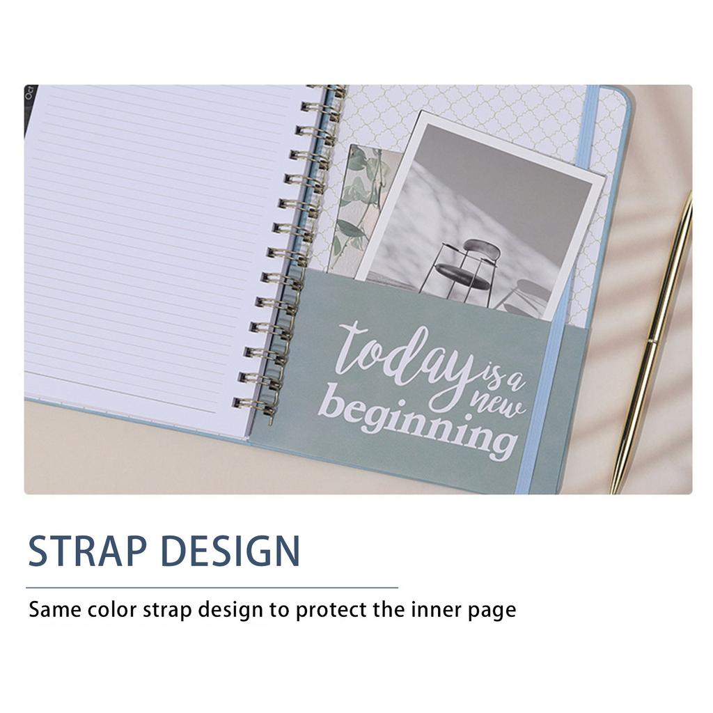 Daily Planner, Hard Cover Calendar Planner With Tabs, Annotated Pages For Student Teachers Academic Weekly And Monthly School Org