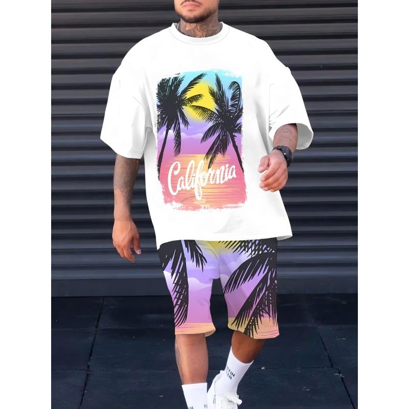 Summer Men s Suit Printed Casual and Fashionable Outdoor Men s Wear S