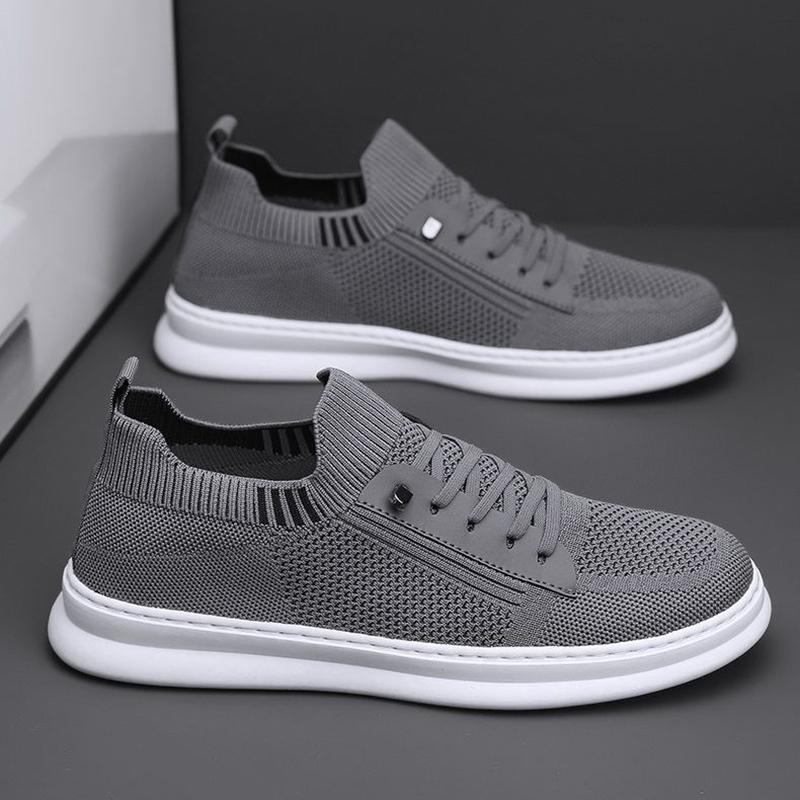 Fashion Men‘s Casual Shoes Fashion Sneakers for Men Light Mesh Breathable Outdoor Walking Male Flat Bottom Lightweight Tenis Masculino