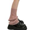 Girl Lolitas Leg Warmers Y2K Destroyed Knitted Flared Leg Sleeve Goth Baggy Cuffs Ankle Heap Socks JK Uniform Foot Cover