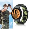 For Samsung Galaxy Watch3 45mm/Huawei Watch GT 3 Pro 46mm Watch Band 22mm Camouflage Nylon Adjustable Loop Wrist Strap