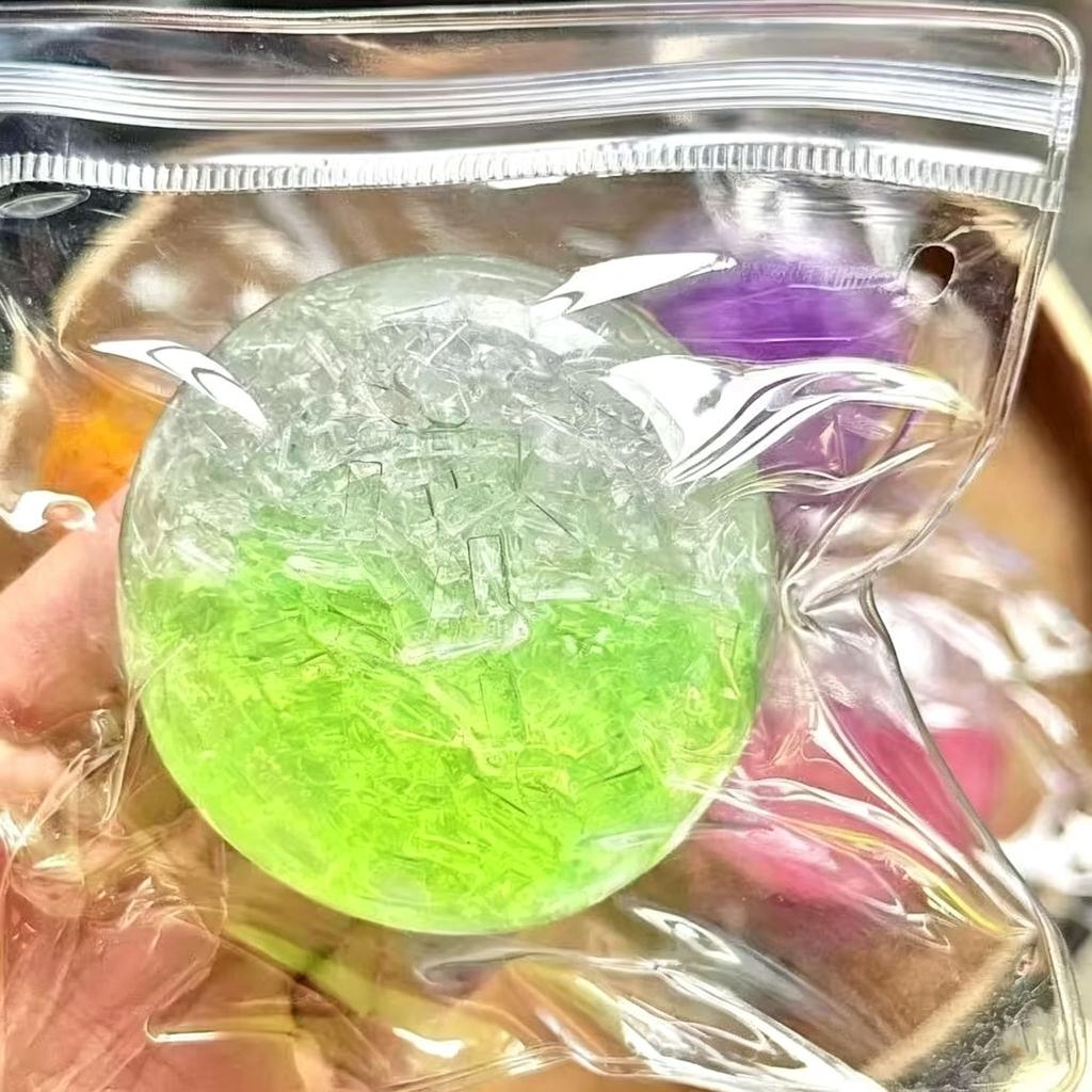 Shredded Ice Sugar Ball Squishy Handmade Decompression Vent Toy