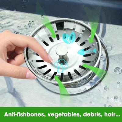 1/2pcs Kitchen Sink Filter Hole Bathtub Hair Catcher Plug Bathroom Sewer Drain Filter Basin Sink Waste Filter Plug