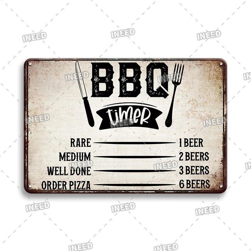 Burger Sign Best in Town 100% Beef BBQ Vintage Decor Hotdogs Kitchen Decorations Wall Plaque Retro Decor Vintage Food Sign