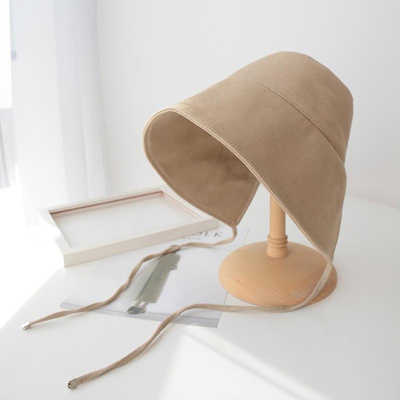 Nejnovější korejský styl rybářský klobouk s rozparkem vzadu pro ženy outdoorové aktivity panamský klobouk dámský ochrana proti slunci klobouk kbelík