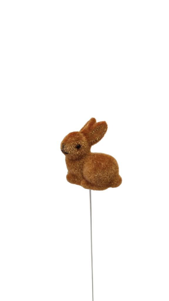 Decoration For Easter Baskets And Decorations Bunny On A Metal Pick 1 Pc