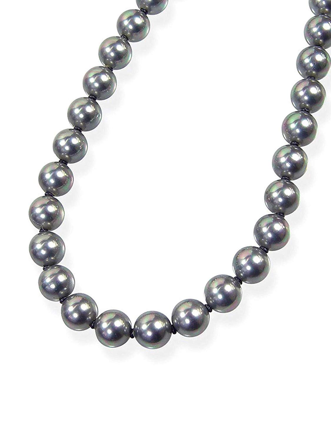 

and My Jewelry Hanadama Shell Pearl Necklace 45cm Gray Black Type in Wrapping [You Box] 8.0mm Made Japan [Gift Included] сірий колір