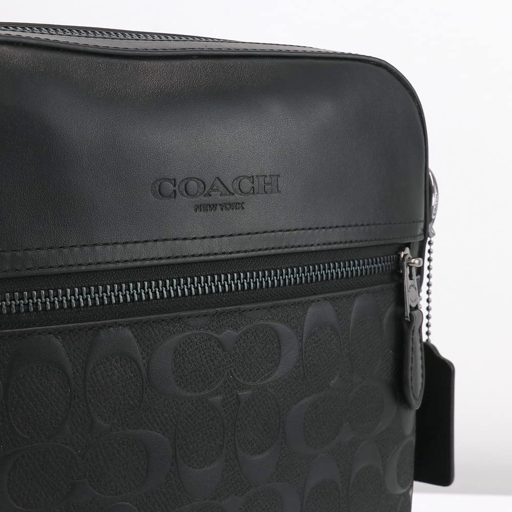 Geantă de umăr 4009 Signature [Coach] pentru bărbați (QB/BK Negru) [Articol]