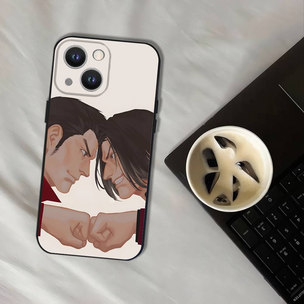 Yakuza 0 Game For iPhone 17,16,15,14,13,12,11,Pro,XS,Max,XR,Plus,E,SE4,Mini Black Soft Cover Phone Case