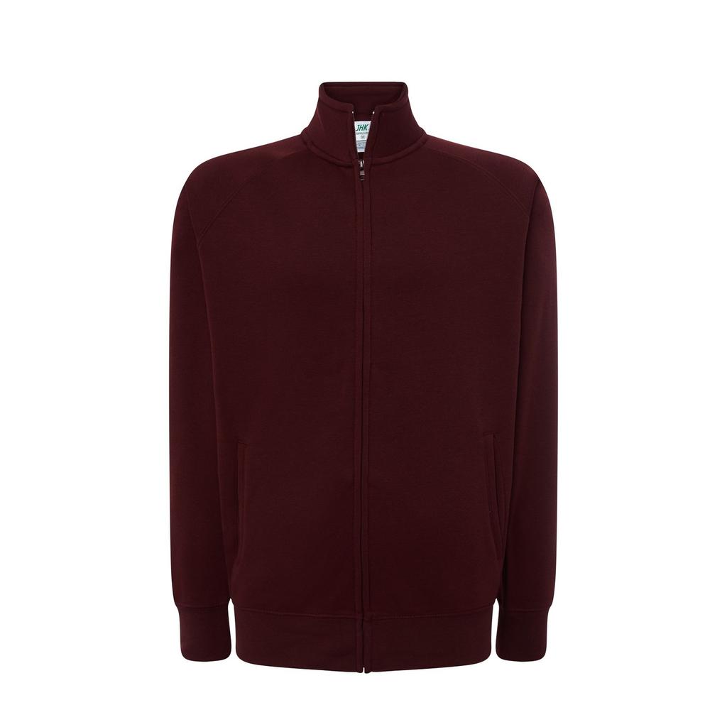JHK Unisex Adult Plain Full Zip Sweatshirt