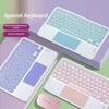 English Bluetooth Keyboard 10 Inch for iPad Air Pro Wireless Rechargeable Keyboard for Phone Tablet Laptop Universal