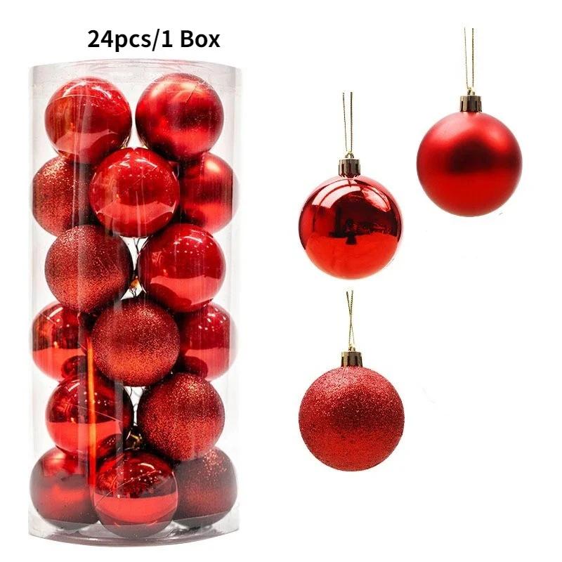 4CM bombka choinkowa wisząca ozdoba choinkowa zawieszka dekoracje do domu Navidad Nowy Rok 2027 Akcesoria na imprezę