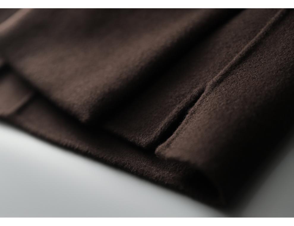 Jednokolorowa damska wełniana kamizelka - styl japoński i koreański