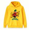 Kids Boys Girls Pullover Hoodie, Cartoon Cool Duck Printed Casual Soft Long Sleeve Hooded Sweatshirt for Daily Wear