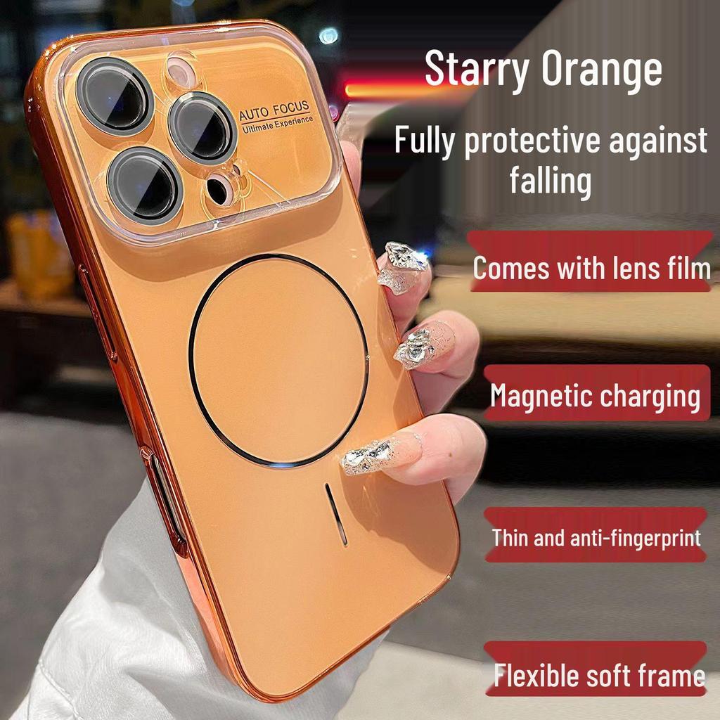 Compatible with iPhone 17 PRO MAX: Slim magnetic ring case with laser window, fits Apple 16 and provides durable protection.
