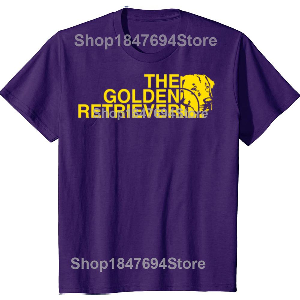 

Funny The Golden Retriever Dog Face Graphic 100% Cotton T-shirts Men Fashion Casual Tshirt Loose Oversized Streetwear T Shirt XL