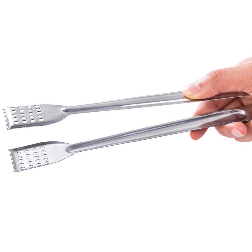 Stainless Steel Food Tong with Ergonomic Handle for Easy Gripping and Cooking Kitchen Tool Comfortable Grip Bread Clip