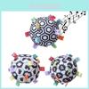 Aipinqi Soft Plush Baby Grasping Rattle Ball Black And White Sensory Early Education Toy